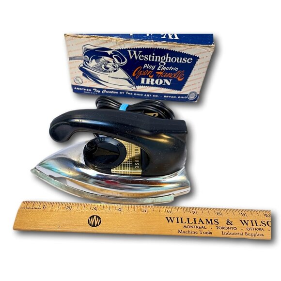 Westinghouse Toy Iron Original Box Circa 1950's Tested Working Made USA - Picture 9 of 9
